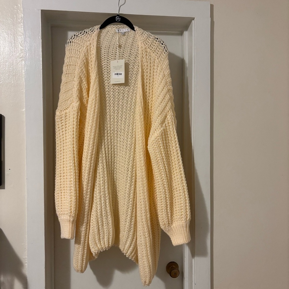 HYFVE Cream Knit Women's Cardigan